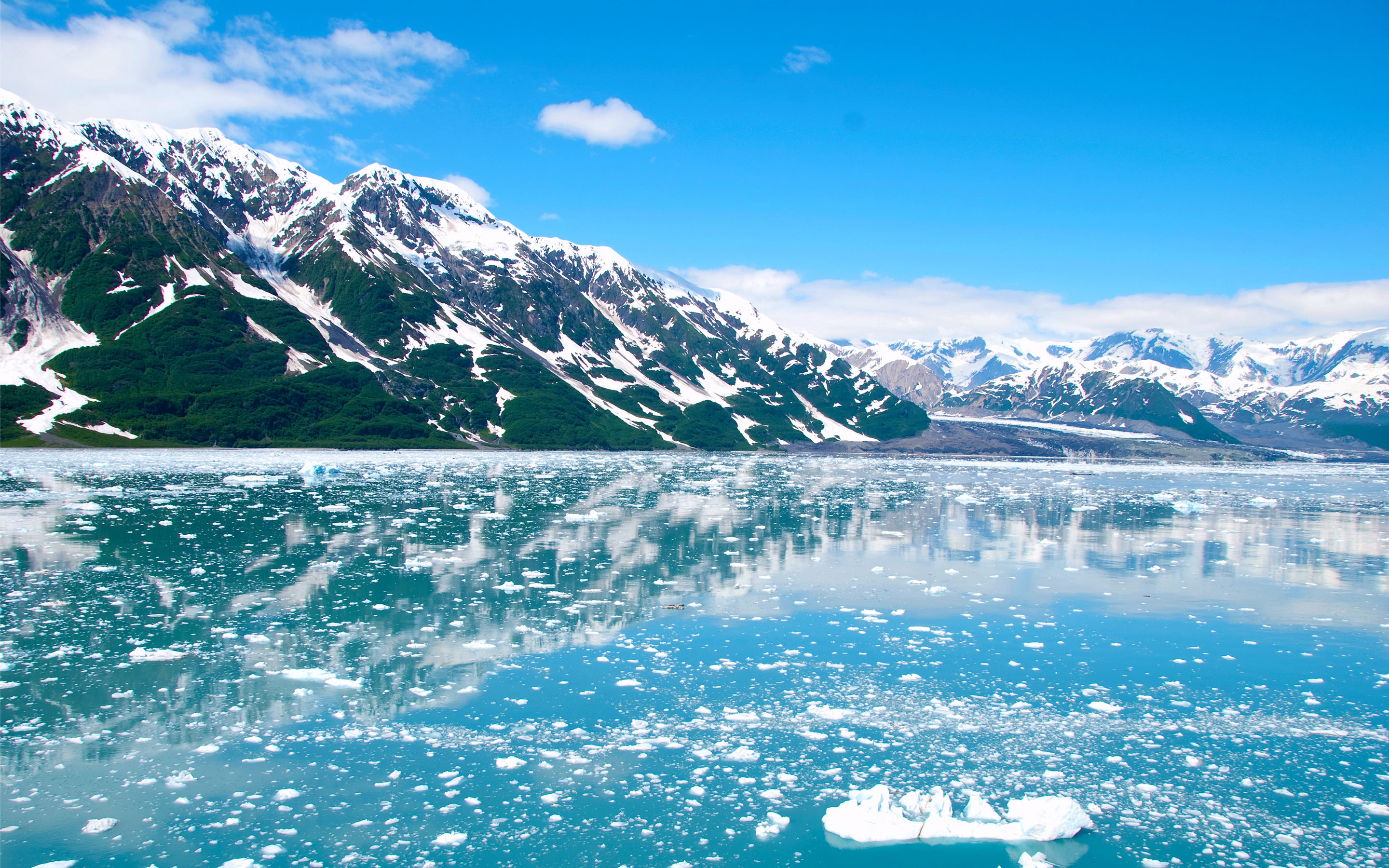 Alaska Snow Mountains HD Widescreen Wallpaper