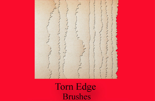 Antiqued Torn Edge Brushes