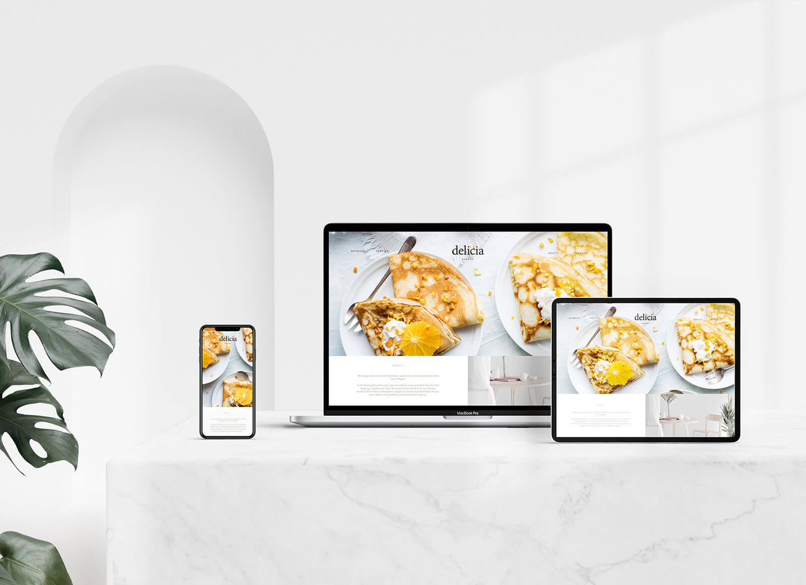 Apple Devices Responsive Website Design Mockup