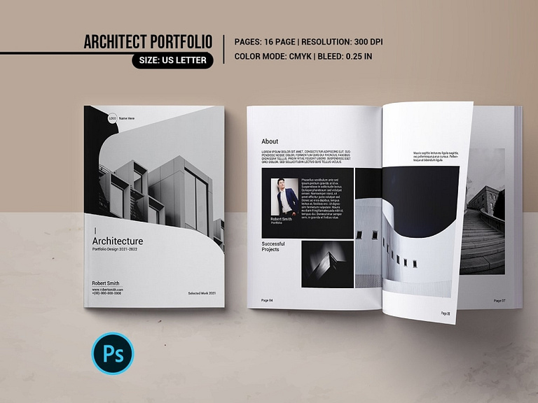 Architect Portfolio Template Brochure