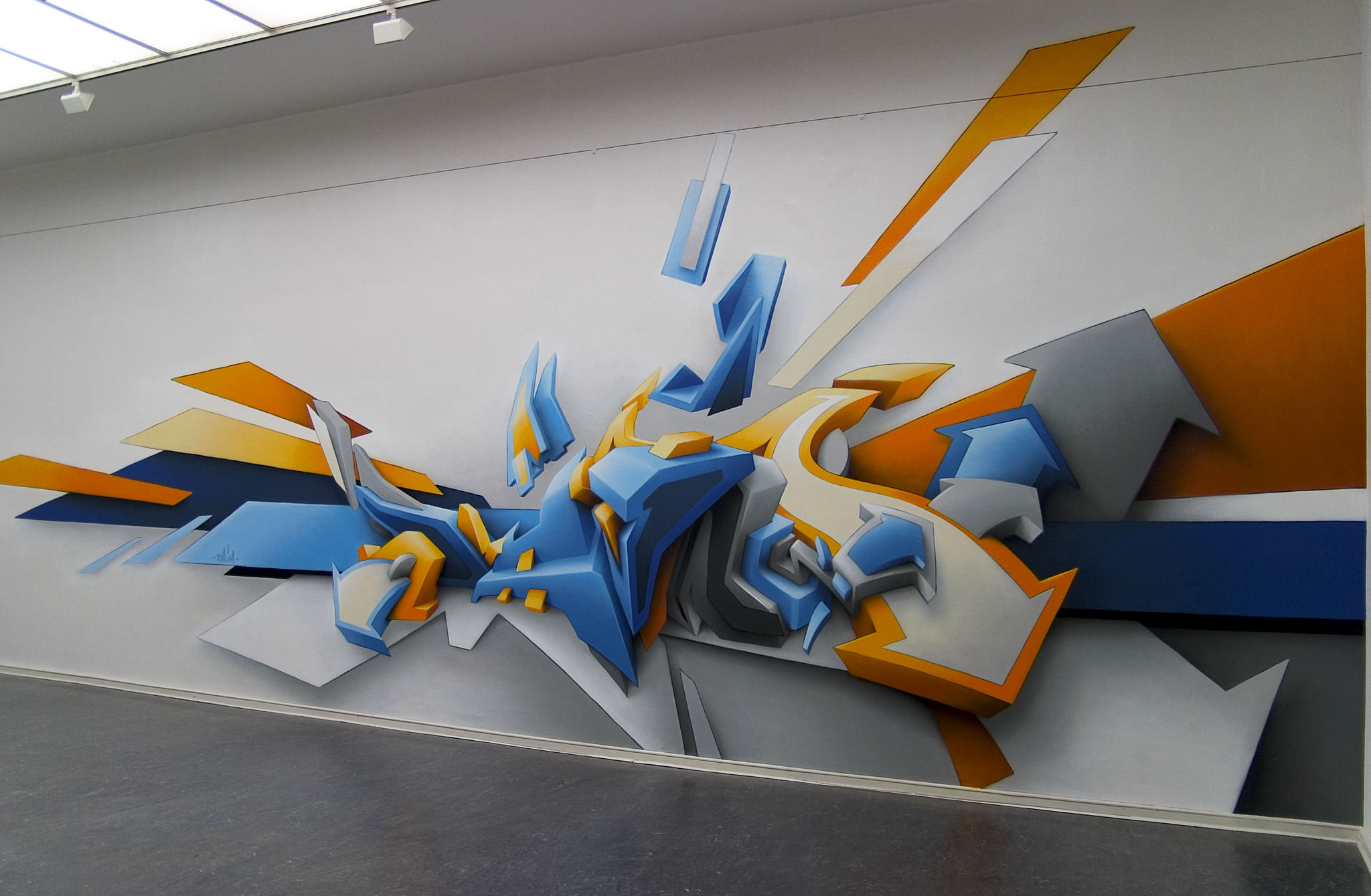 Artistic 3D Graffiti Wallpaper