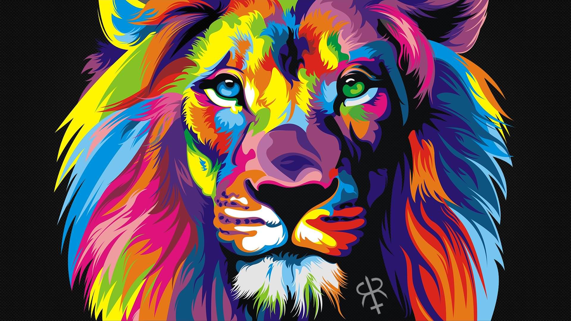 Artistic Lion Wallpaper