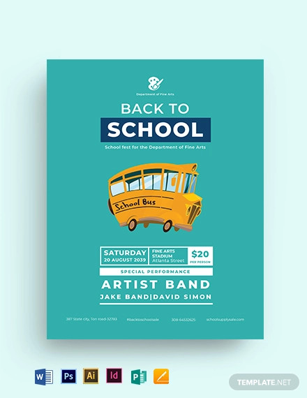 back to school flyer template1