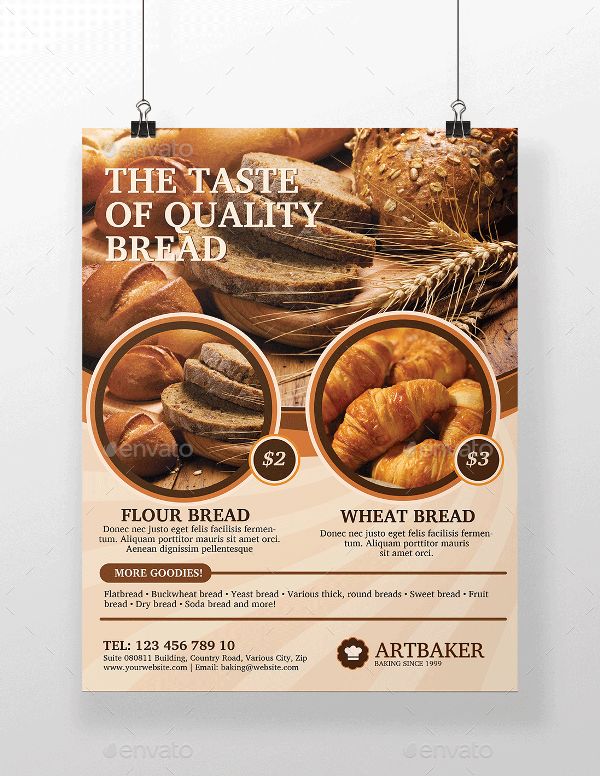 Bakery Product Flyer Preview Template