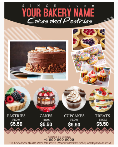 Bakery Shop Flyer Template