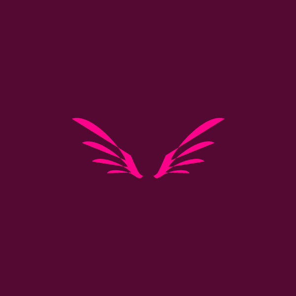 Beautiful Angel Wing Logo