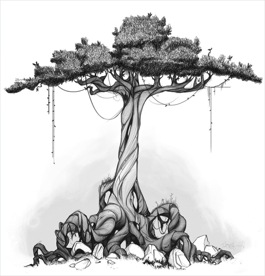 Beautiful Tree drawing