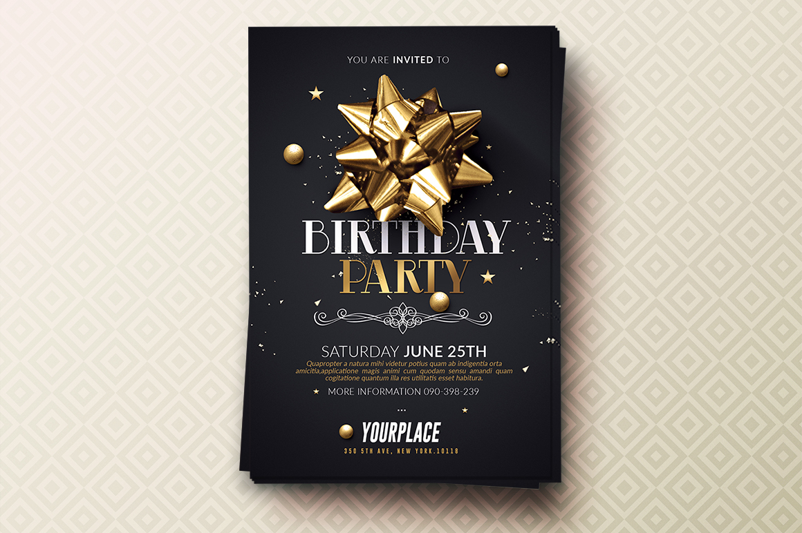 Birthday Party Invitation Template