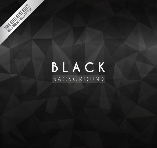 Black Background with Abstract Polygons