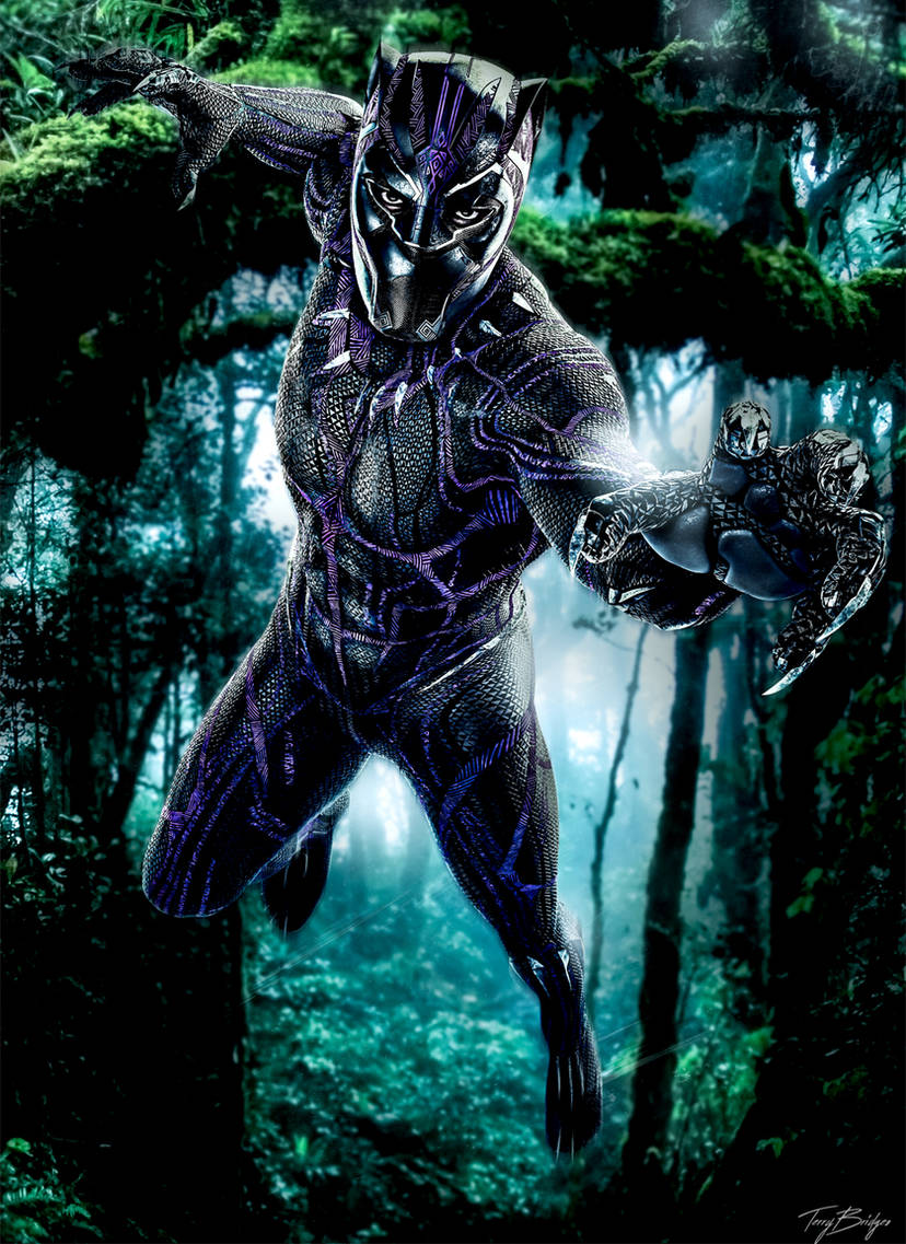 Black Panther Movie Poster Mockup