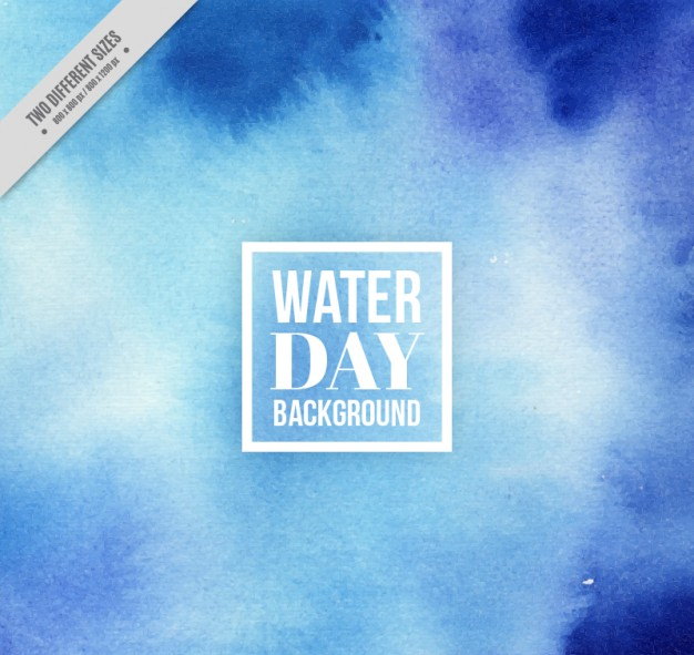 Blue Abstract Waterday Background