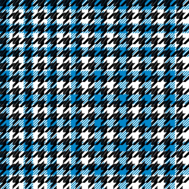 Blue Houndstooth Pattern