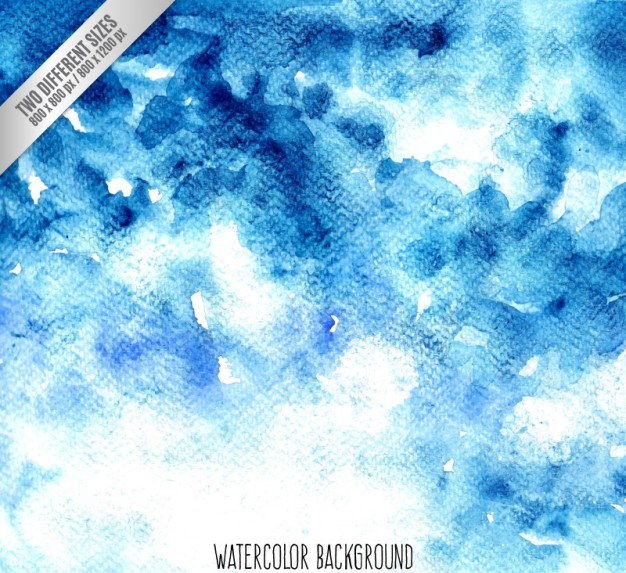 Blue Watercolor Background Free Vector