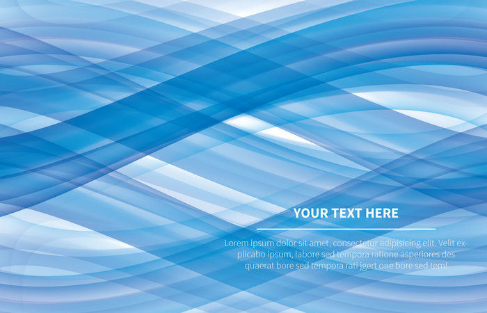 Blue Wave Vector Abstract Background