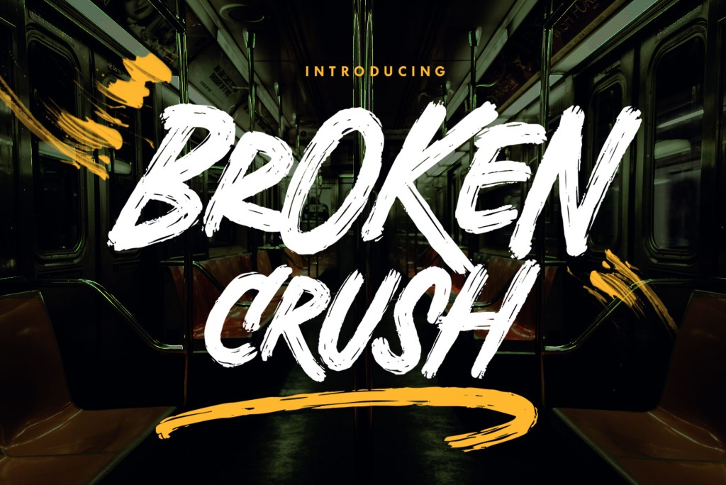 Broken Crush Font