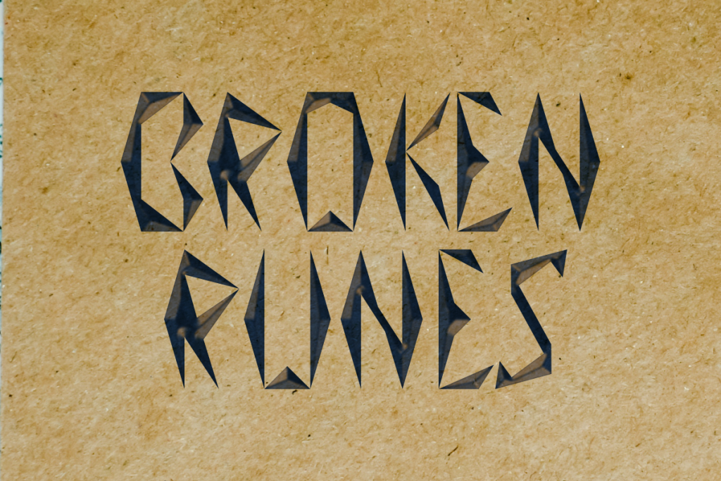 Broken Runes Font