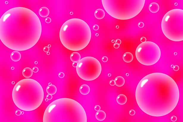 Bubble on Pink Background
