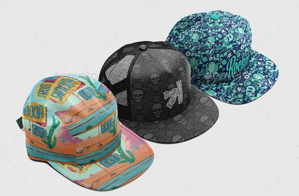 Cap Collection Mockup