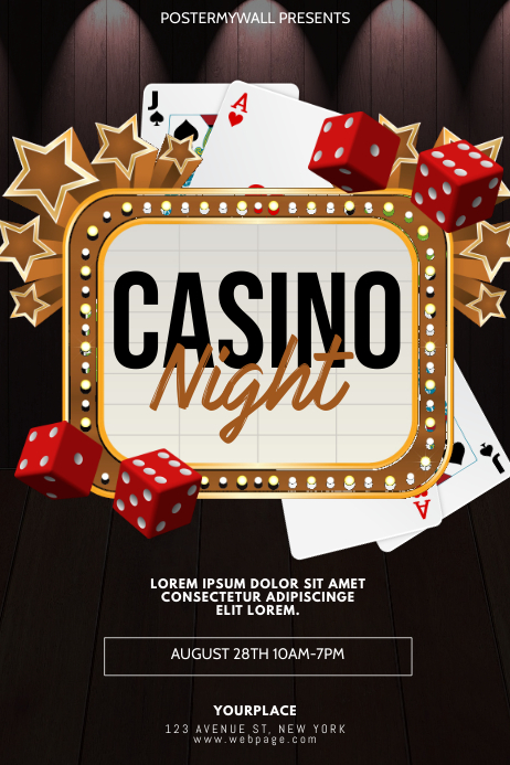 Casino Night Flyer & Ad Template