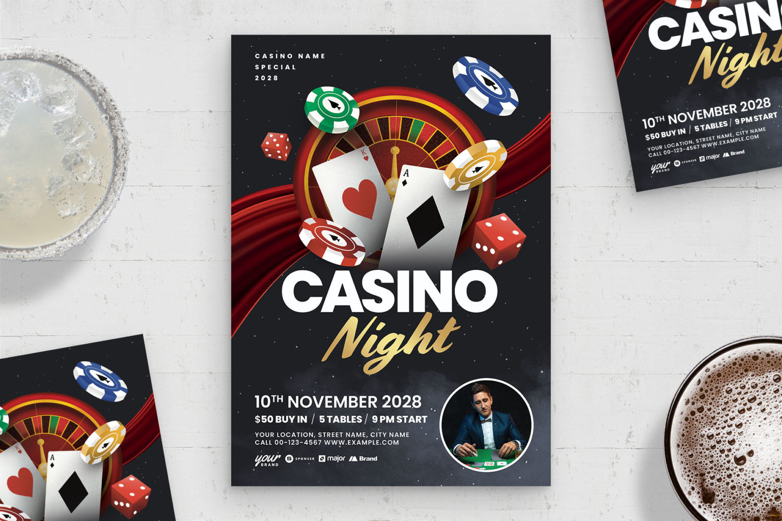 Casino Night Flyer Template