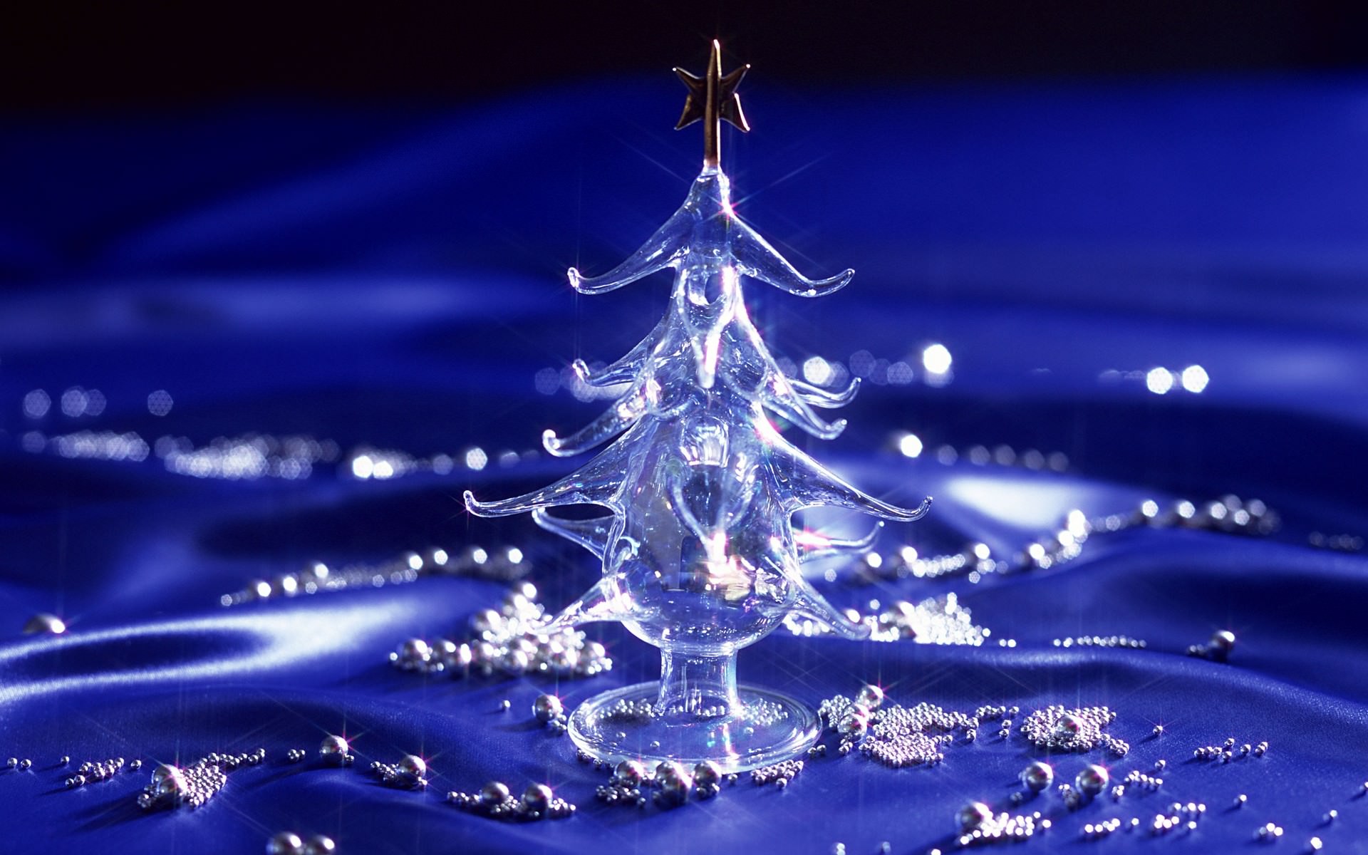 Christmas Tree Crystal Background