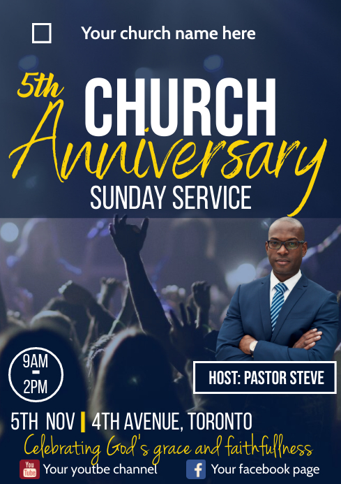 Church Anniversary Flyer Design