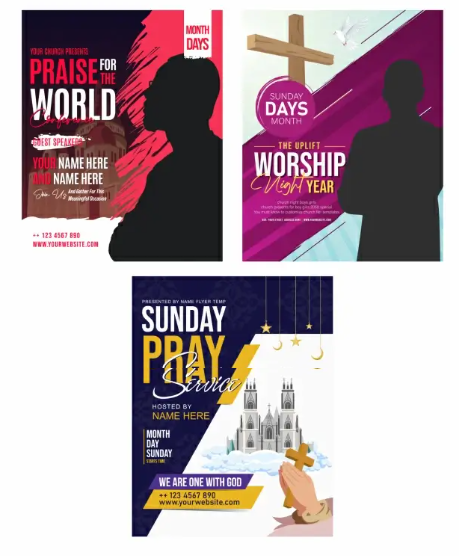 Church Flyer Templates Collection