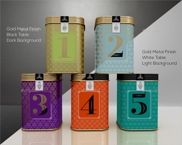 Coffee Square Tin Cans Packaging
