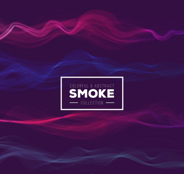 Colorful & Abstract Smoke Free Vector