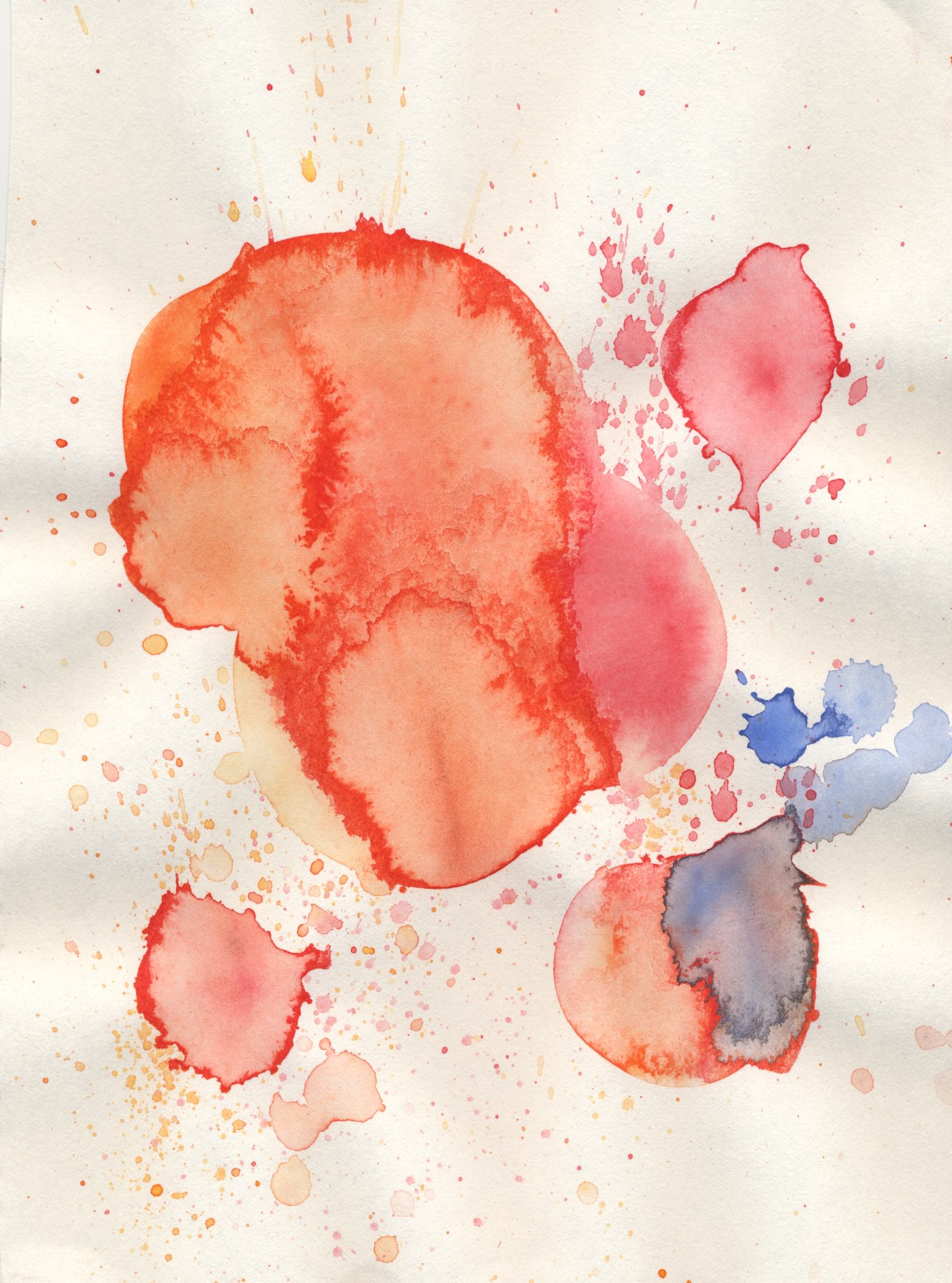 Colorful Watercolor Splatter Texture