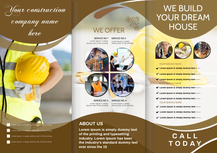 Construction Brochure for Business