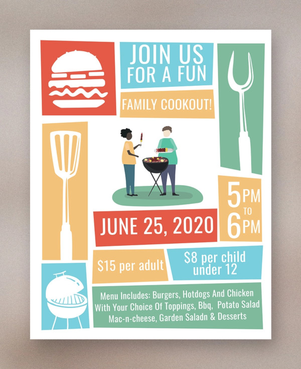 cookout flyer template