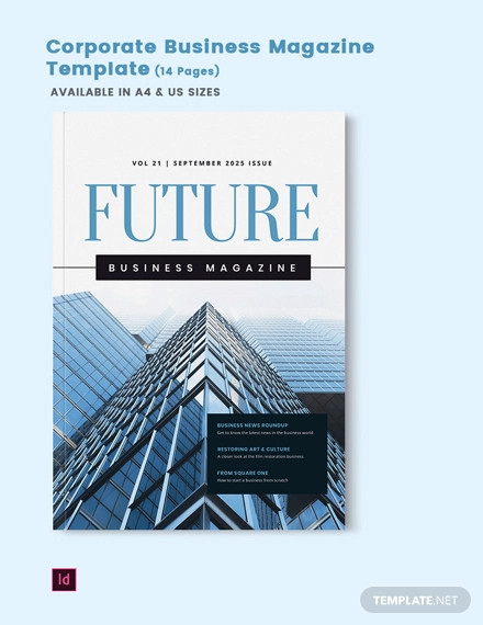 corporate business magazine template