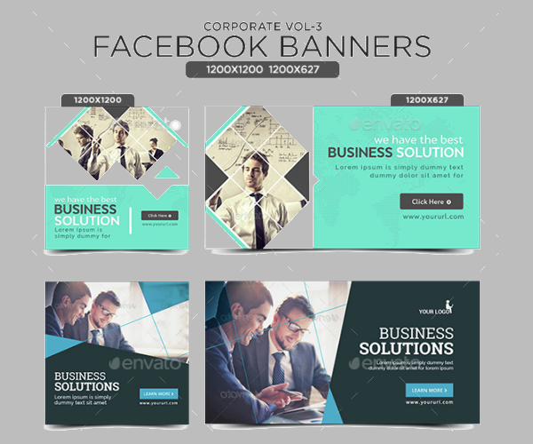 Corporate Facebook Banner Template