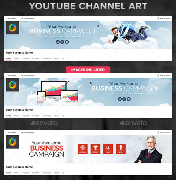 Corporate YouTube Channel Banner Design