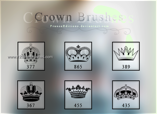 Crown 6 Free Photoshop Brushes Download