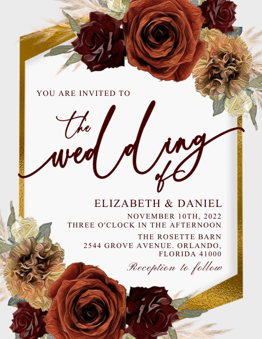 Customize this Wedding Flyer Template