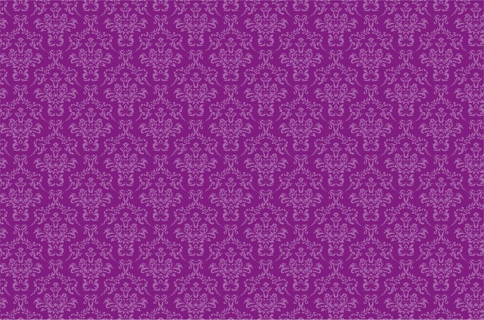 Damask Pattern Purple Background