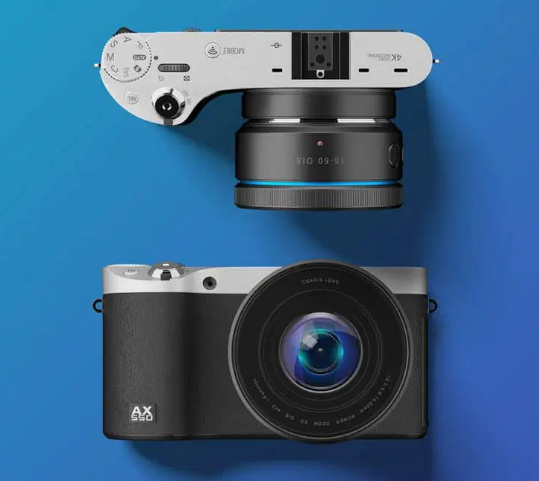 Digital Camera Free PSD Mockup