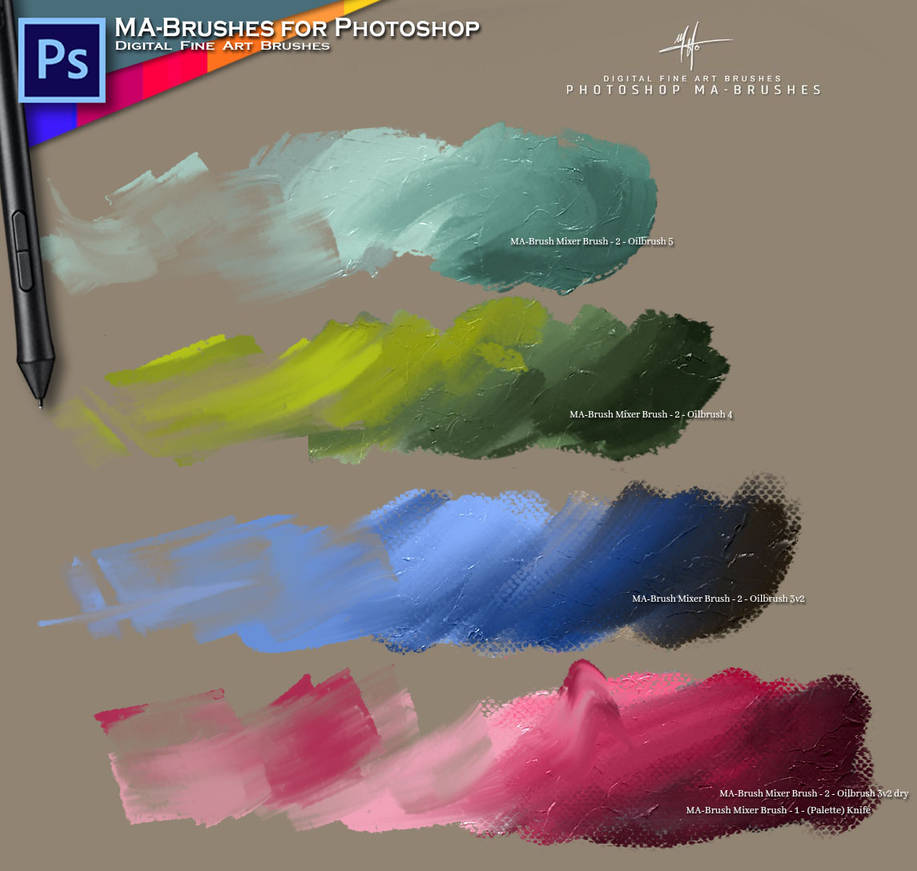 Digital Oil Paint Brushes