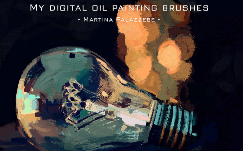 Digital Oil Painting Brushes for Photoshop