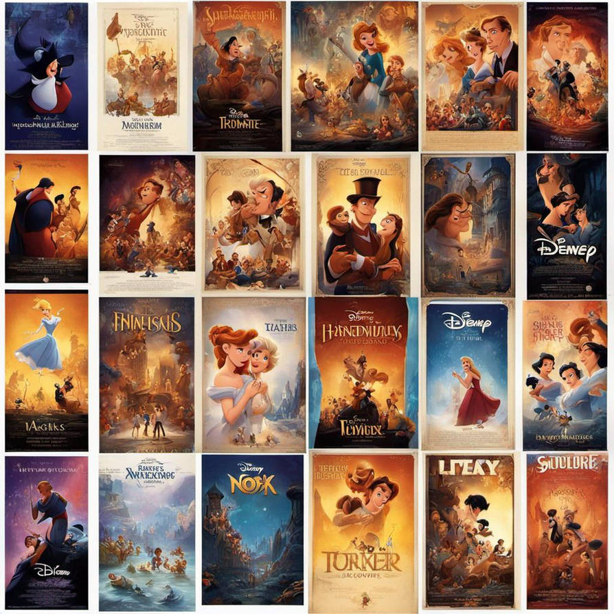 Disney Mockup Movie Posters