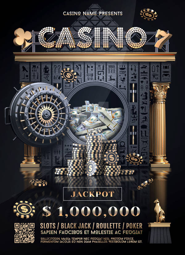 Download Free Dark Casino Flyer Template