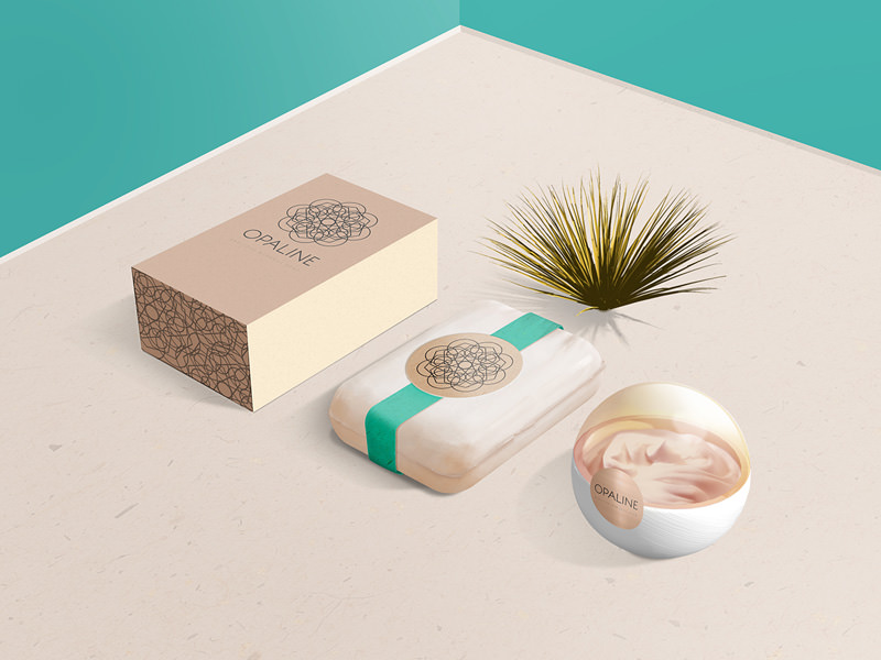 Download Free PSD Cosmetic Branding Mockup