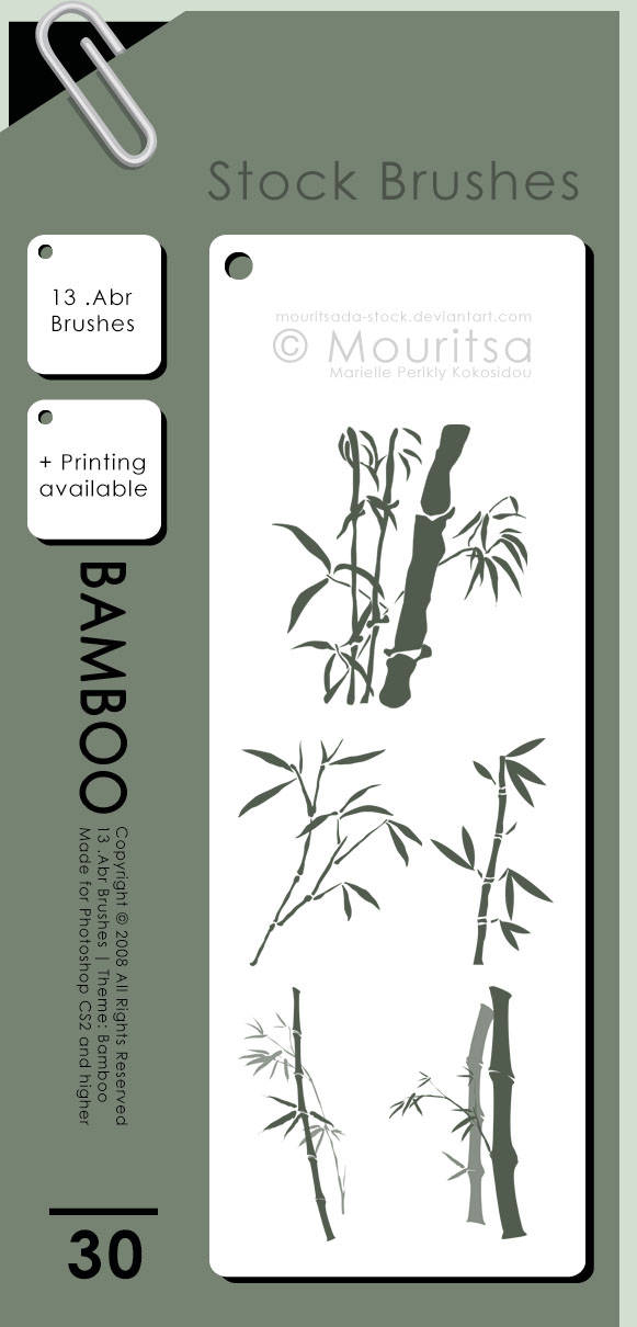 Download Free Pack of Bamboo Brushes