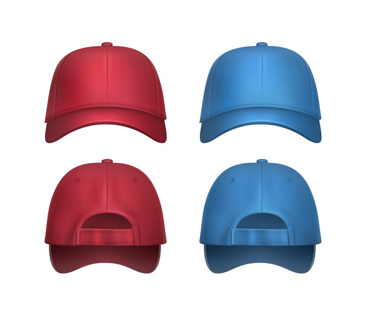 Download Free Vector PSD Cap Back & Front  Mockup