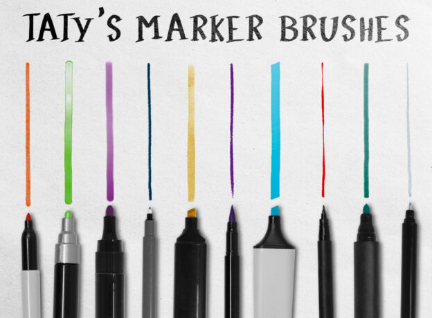 Dry Marker Procreate Brushes