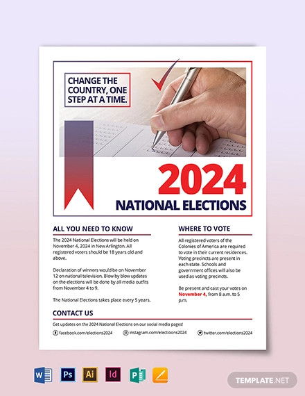 election flyer template