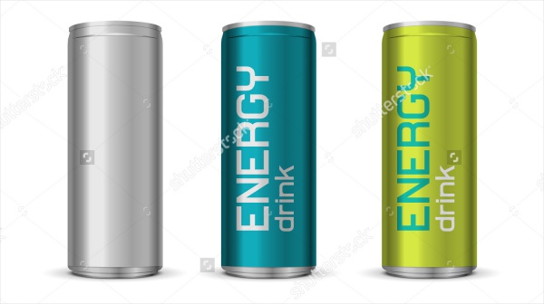 Energy Drink Can Packaging Design