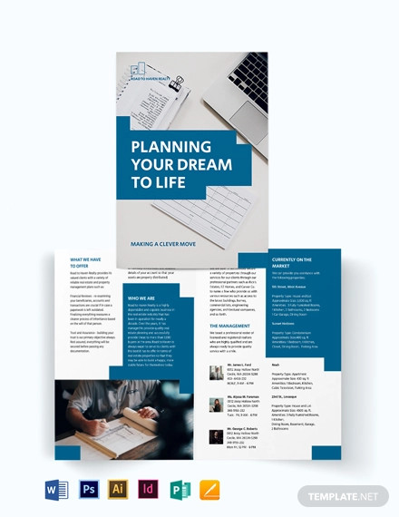 estate planning bi fold brochure template
